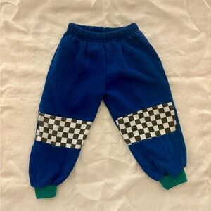90’s Vintage toddler multi colored joggers with checkered pattern